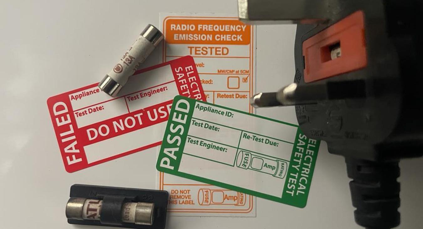 Portable appliance testing by V&R Electrical services your local electricians from Failsworth